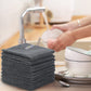 Sinland Microfiber Rag Absorbent Cleaning Cloth Kitchen Dish Cloth Quick Dry Streak Free Dish Rags Glass Cloths 12Inchx12Inch 12