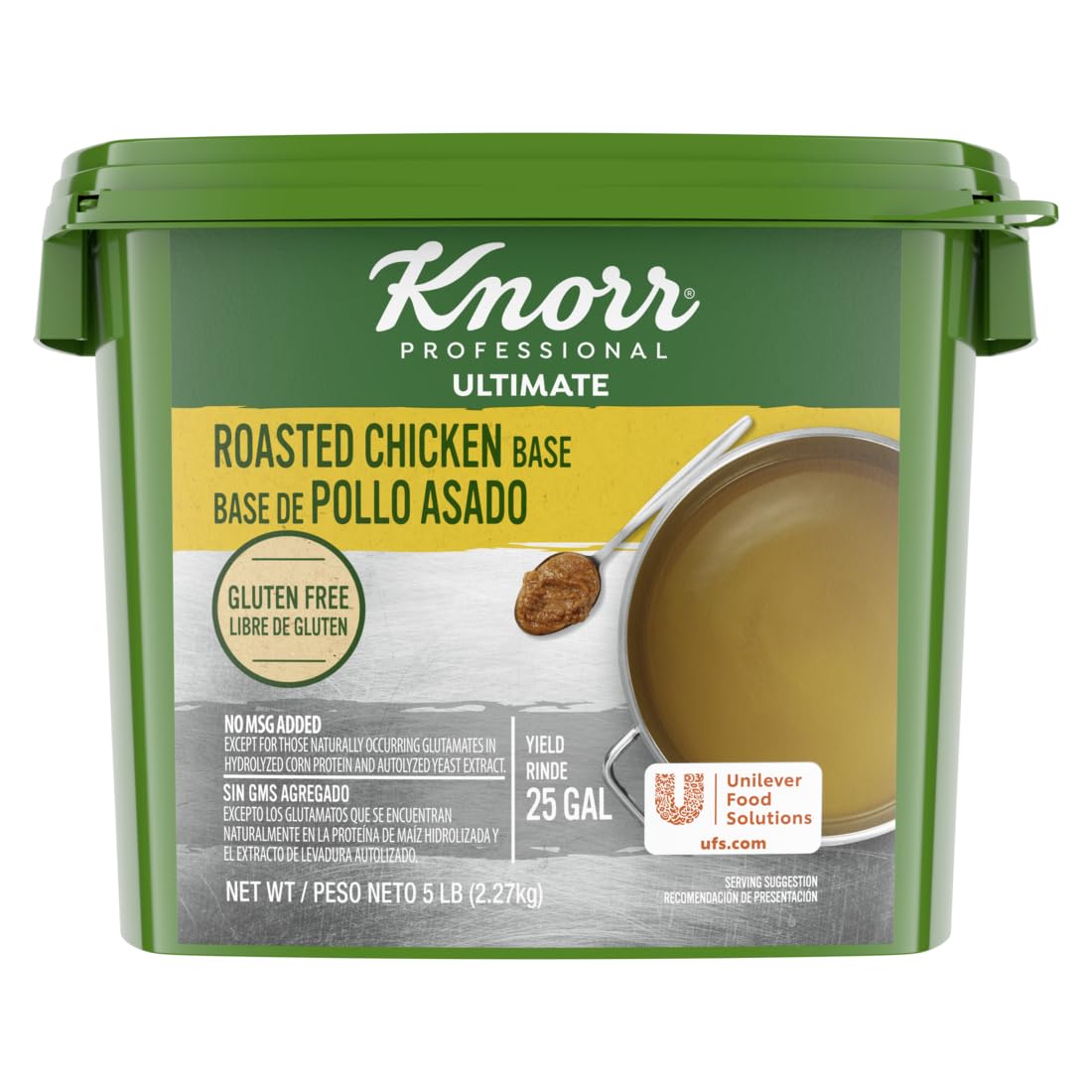 Knorr Professional Ultimate Chicken Paste Base Gluten Free  No Artificial Flavors Or Preservatives  No Msg Added  Colors From Natural Sources  5 Pound (Pack Of 4)