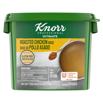 Knorr Professional Ultimate Chicken Paste Base Gluten Free  No Artificial Flavors Or Preservatives  No Msg Added  Colors From Natural Sources  5 Pound (Pack Of 4)