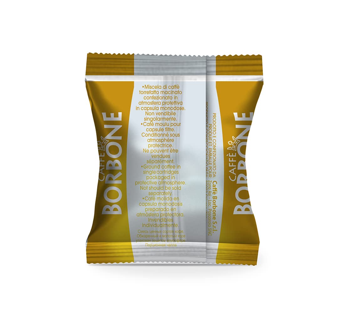 Caffè Borbone Espresso Pods, Compatible with Nespresso, 50 Count, Gold Beld Sweet and Refined, Freshly Packaged in Italy
