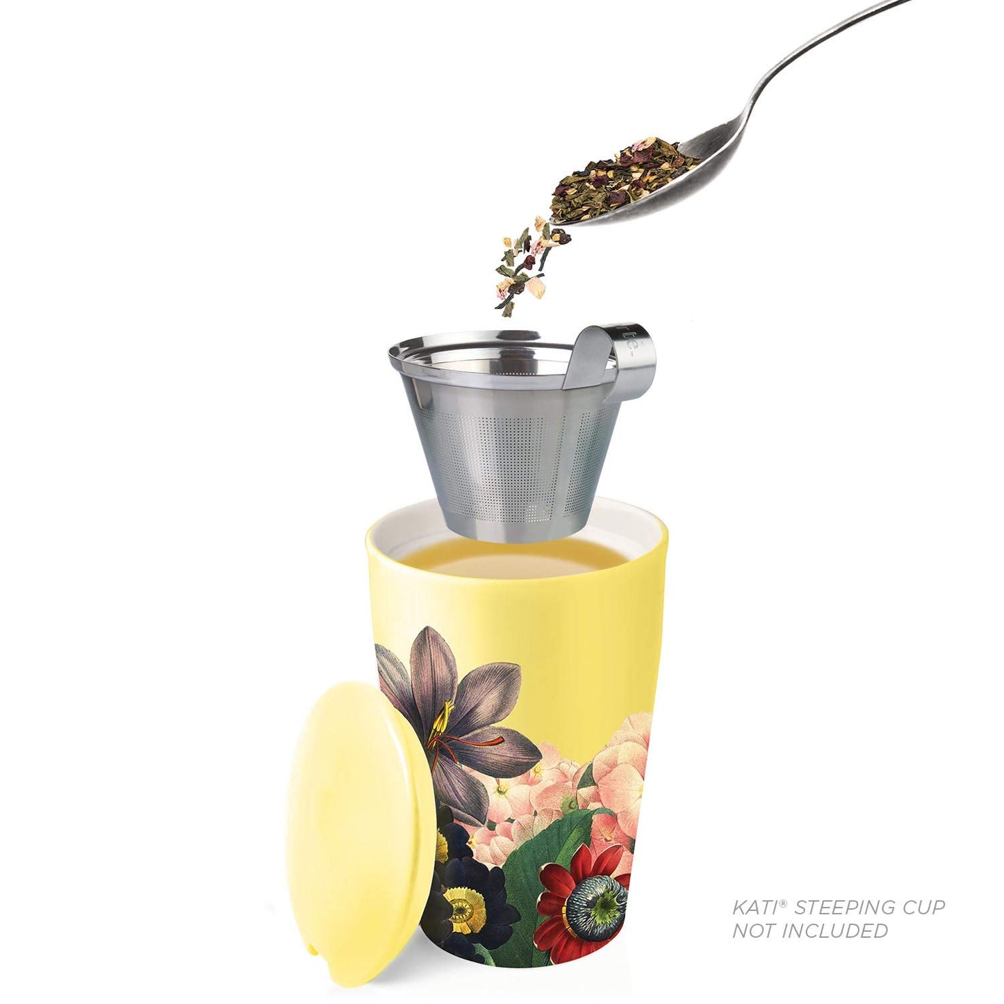 Tea Forte Organic Green Tea, Wildflower Honey Citrus, 2.82 Ounce Loose Leaf Canister