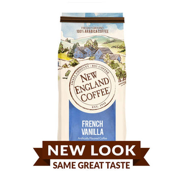 New England Coffee French Vanilla Medium Roast Ground Coffee, 22Oz Bag (Pack Of 1)