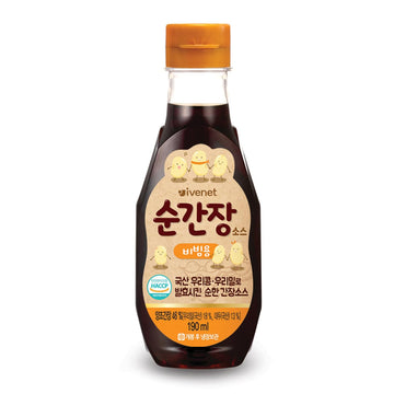 Minecook Mild Salt Soy Sauce Broth with Sesame Oil, 6.42oz, Perfect for Rice Dressing