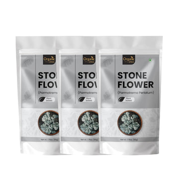 Organic Spree Stone Flower 50gm (1.76oz) Dagad Phool - Kalpasi - Pure and Natural 50gm - Pack of 3