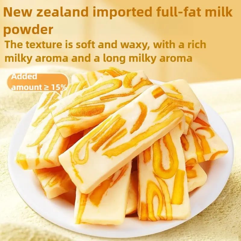 easyum Mango Milk Nougat & Gummy  , Real Fruit Slices, Perfect for Breakfast & Celebrations, 5.29oz, Shipping from California