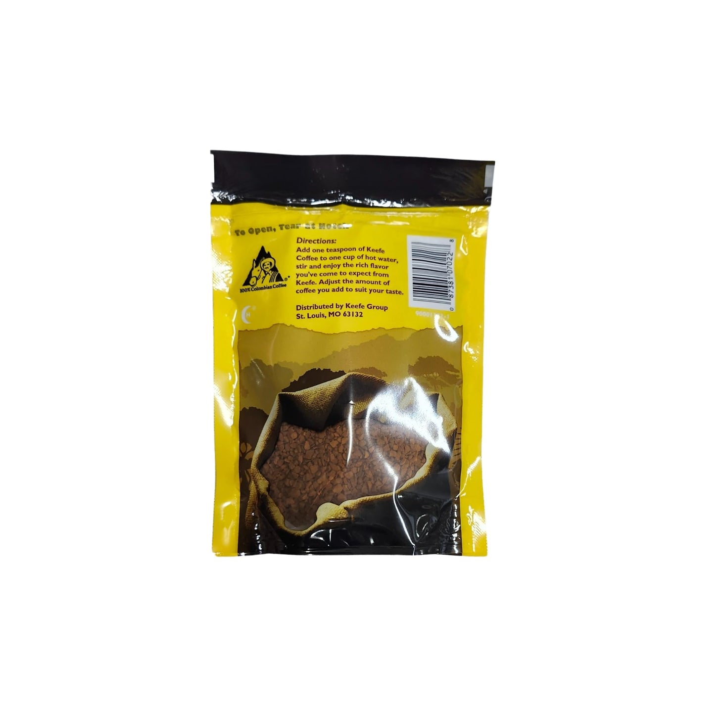 Keefe Coffee 100% Colombian Premium Freeze Dried Coffee, 3oz (Pack of 24)
