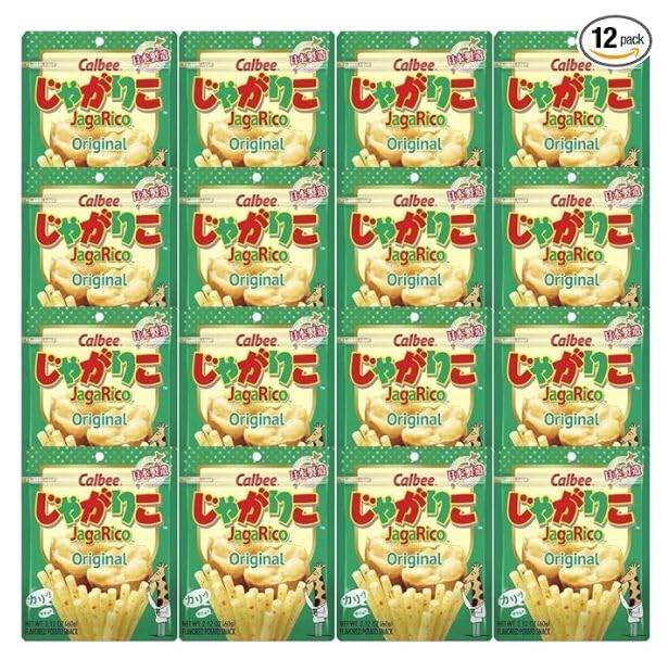 Calbee JagaRico Original Salad Potato Snack 2.12 oz (Pack of 12)