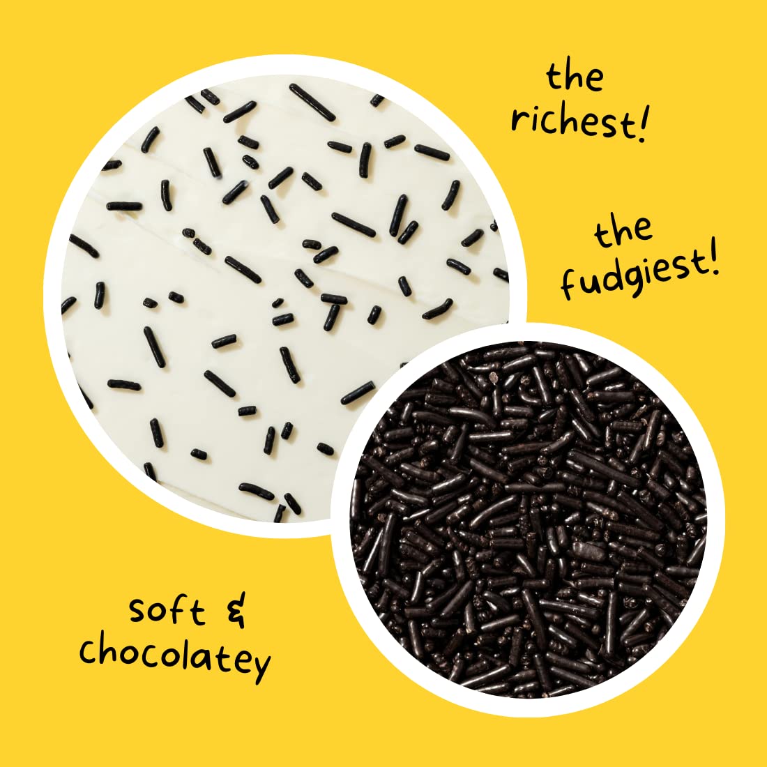 Chocolate Softies Fair Trade Sprinkles By Supernatural, Made In Usa, No Artificial Flavors Or Artificial Dyes, Natural, Soy Free, Gluten Free, Corn Free, Vegan, 1Lb