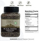 Pride Of India Black Pepper Ground - Fresh & Preservatives Free - 8oz Dual Sifter Jar - Ideal for Gourmet Dishes