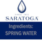 Saratoga Natural Spring Water, 28 oz Non-Carbonated, Pack of 12 - Pure Refreshment for Hydration