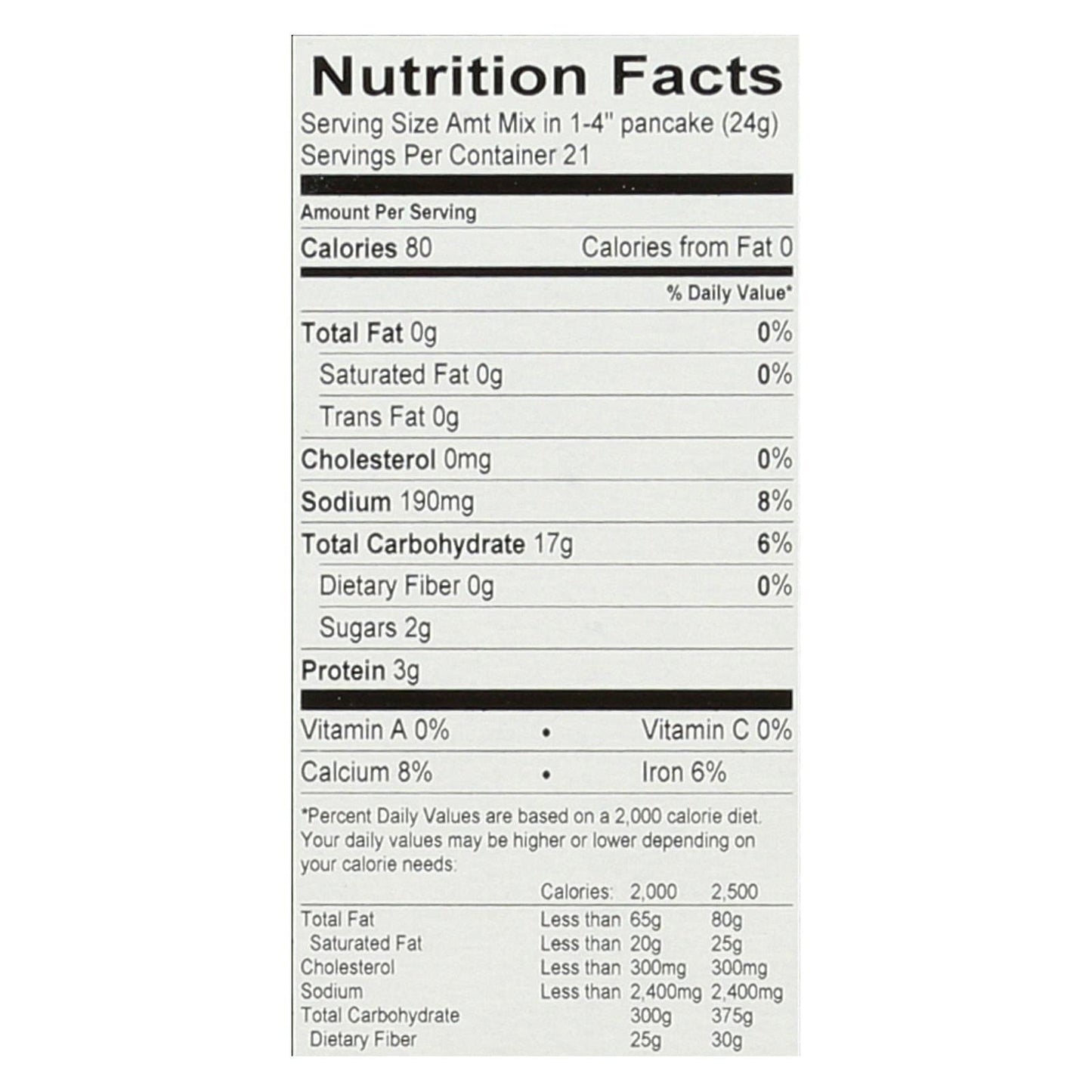 Cherrybrook Kitchen Original Pancake Mix, 18.5 Oz (Pack Of 6)