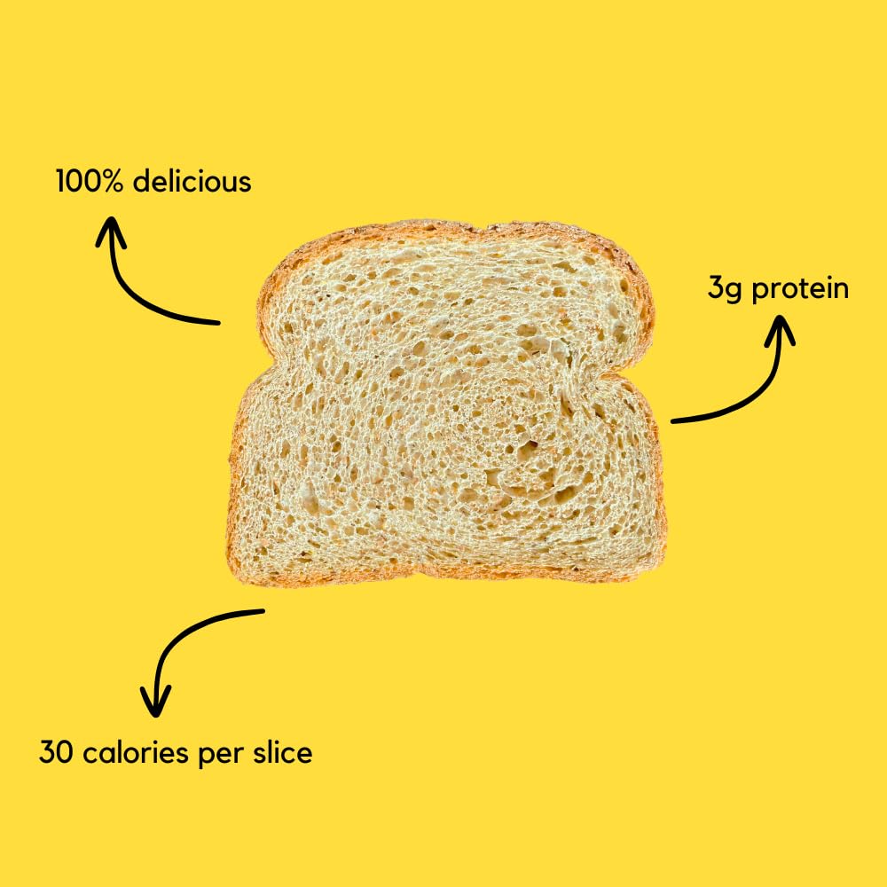 YUMTOV Keto Bread Loaf - Vegan, High Fiber, Low Calorie, Kosher Certified - 21 oz Sliced Bread