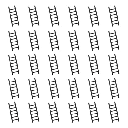 jojofuny Mini Ladder Cake Toppers Sponge Step Ladder Cake Decoration Fairy Furniture Ladder Ornament Miniature Plastic Ladder fo