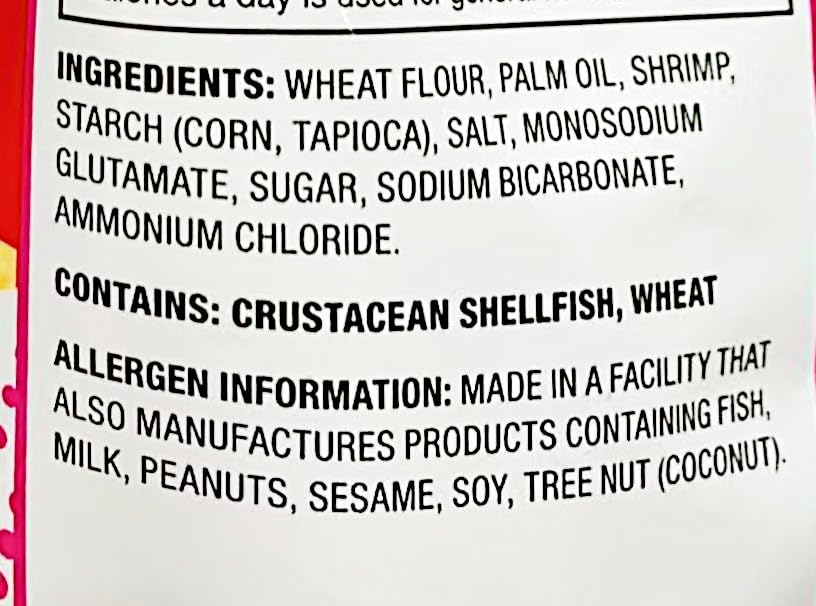 Shrimp Chips, Original,Baked Wheat Puffed Snacks, 4 Oz,2Pack