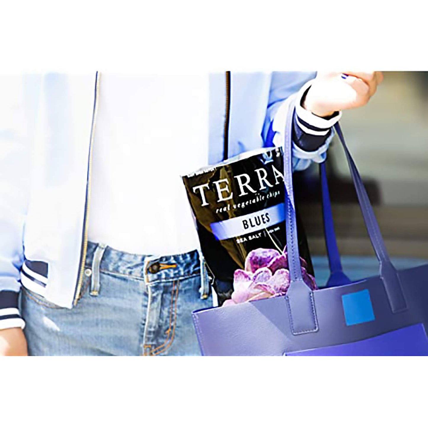Terra Vegetable Chips, Blues Chips With Sea Salt, 5 Oz (Pack Of 12)