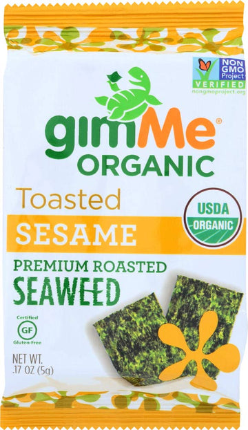 Gimme Organic Seaweed Snack Sesame, 0.17 Oz
