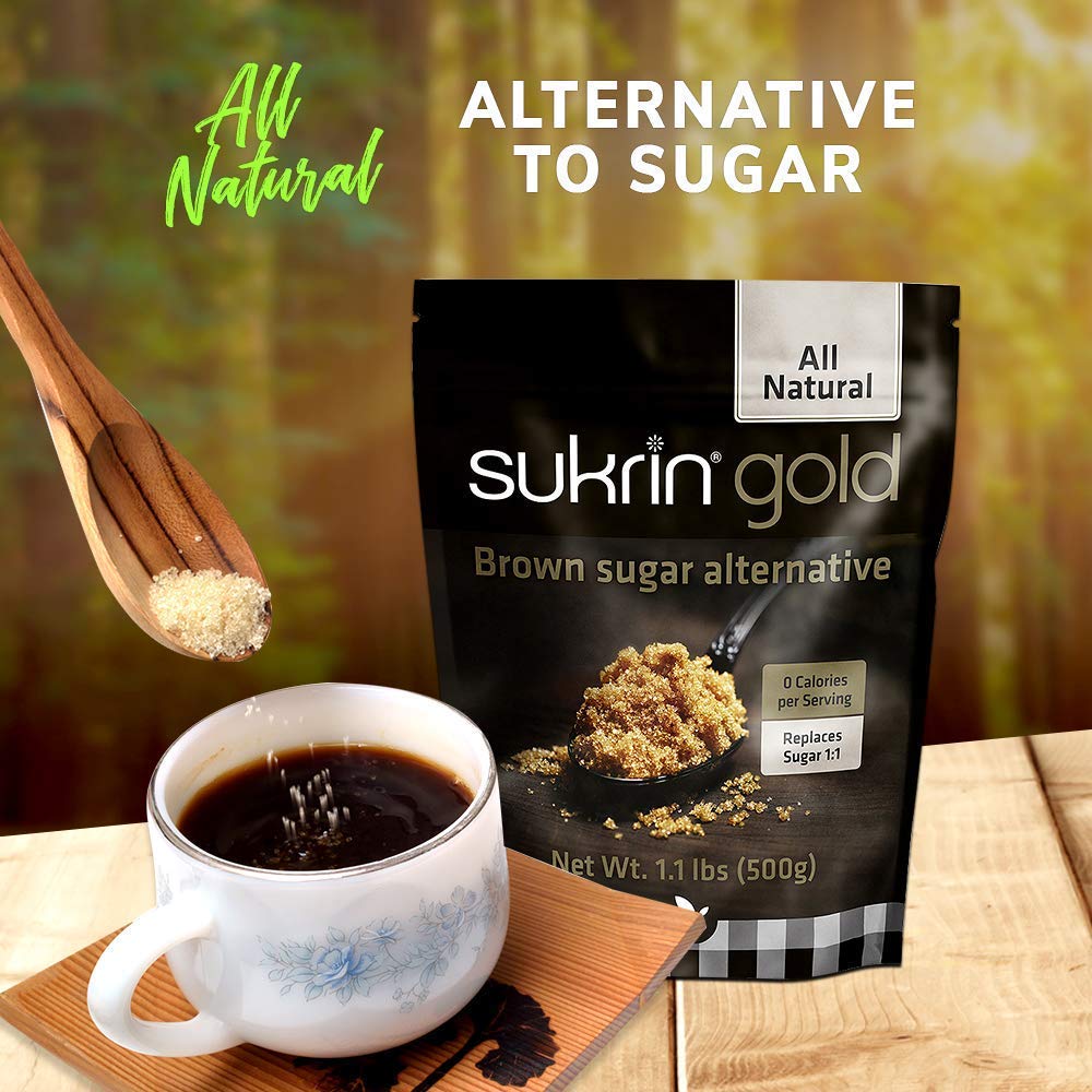 Sukrin Gold - The Natural Brown Sugar Alternative - 1.1 lb Bag