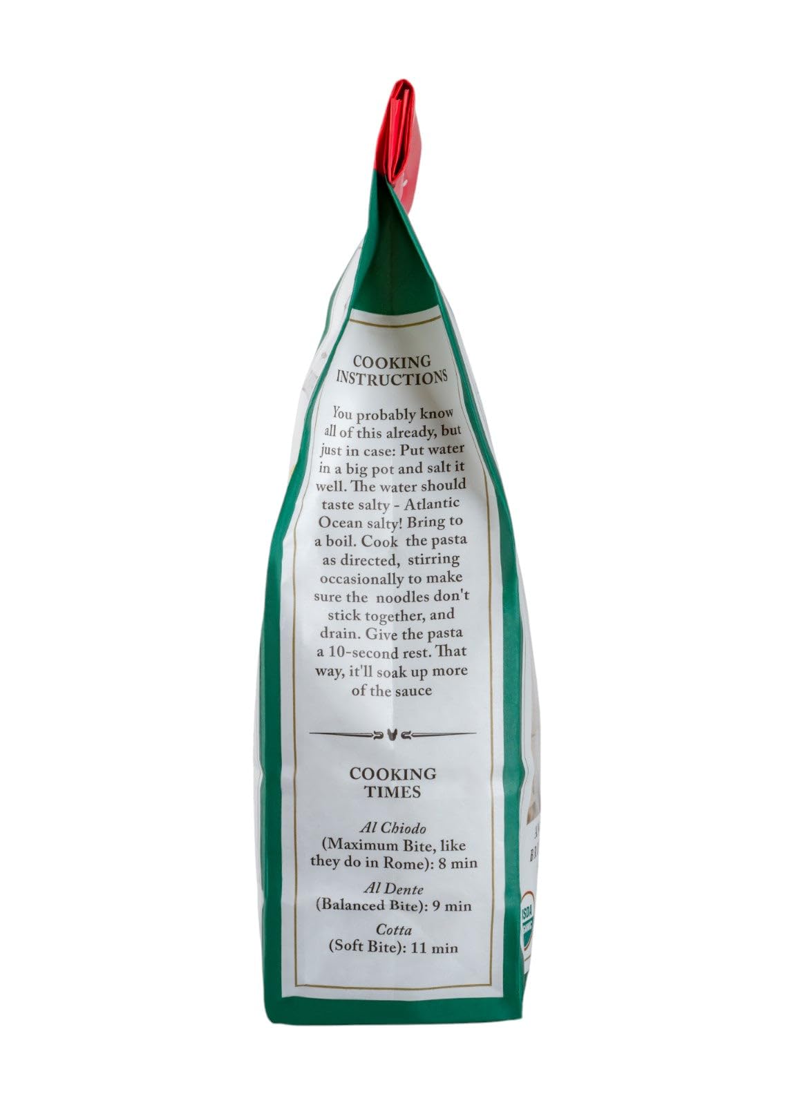 Frankies 457 Artisanal Mezze Maniche Pasta - Usda Organic Certified - Premium Italian Handcrafted Pasta -Imported From Italy 16O