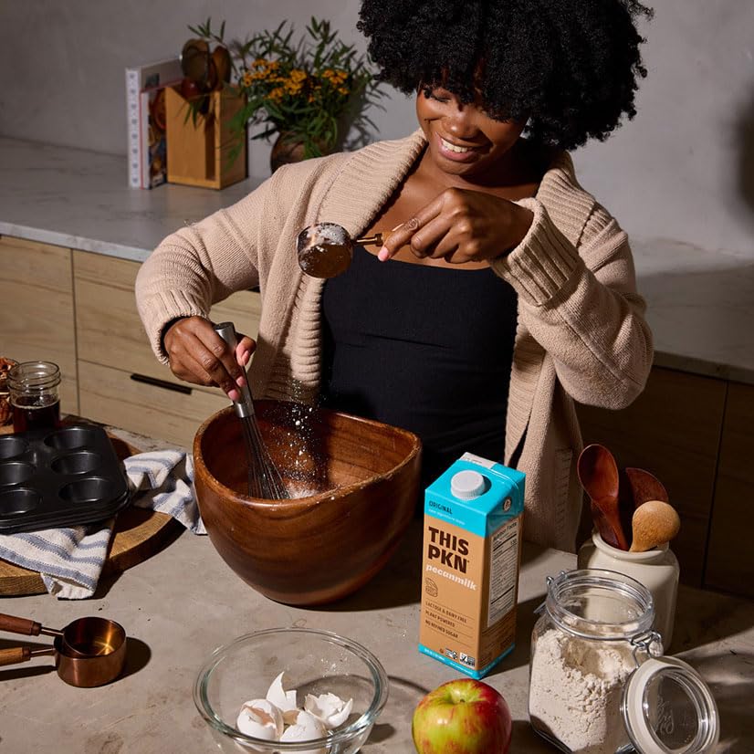 PKN Pecan Milk - Original Non-Dairy Milk Alternative, Made from Real American Pecans, Plant-Based Nut Milk, Lactose-Free, Vegan,