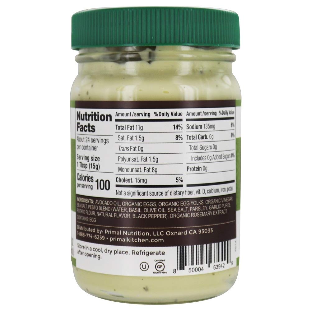 Primal Kitchen Avocado Oil Mayonnaise & Pesto Blend, 12 fl. oz.