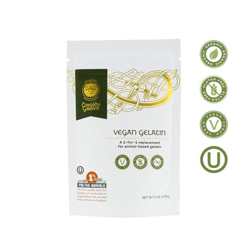 Druids Grove Vegan Gelatin - Non-GMO, Gluten-Free, OU Kosher - 6 oz.