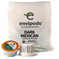 Fresh Roasted Coffee Organic Dark Mexican Envipods - 12 Count Compatible with K Cup Brewers, BPI Compostable, USDA Organic