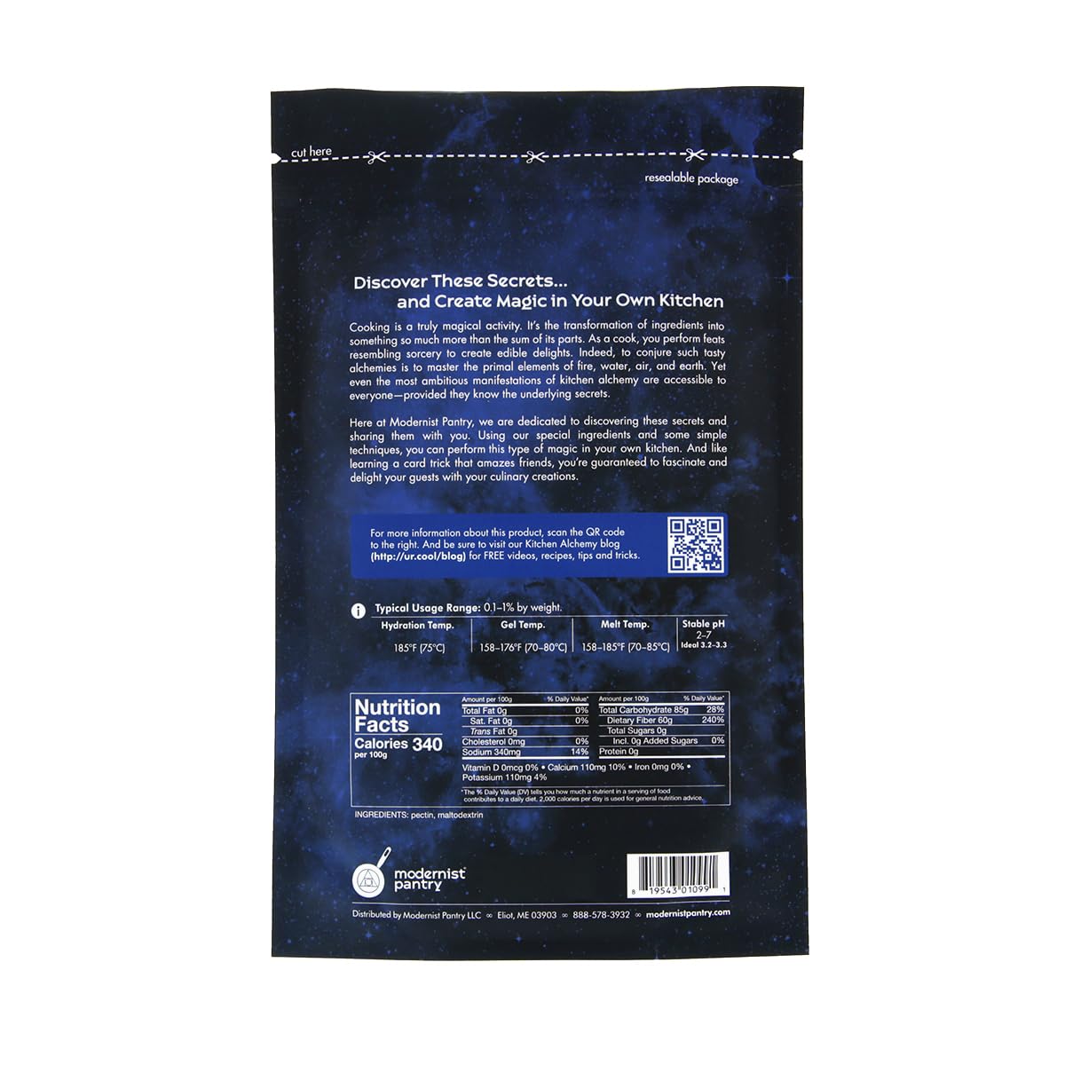 Pectin - Rapid Set High Methoxyl Vegan Ou Kosher Certified - 50G/2Oz