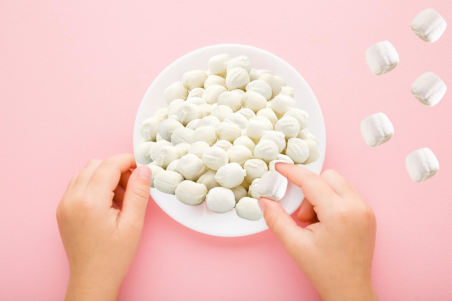 The Dreidel Company Luau Hibiscus Buttermints, Mint Candies, After Dinner Mints, Butter Mint Candy, Fat-Free, Individually Wrapp