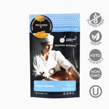 Pure Sodium Alginate (Molecular Gastronomy) ⊘ Non-Gmo Vegan Ou Kosher Certified - 400G/14Oz