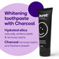 Burst Charcoal Toothpaste - Whitening Toothpaste - Sensitive Toothpaste - Cavity Fighting Fluoride, Xylitol Toothpaste, Vegan, G