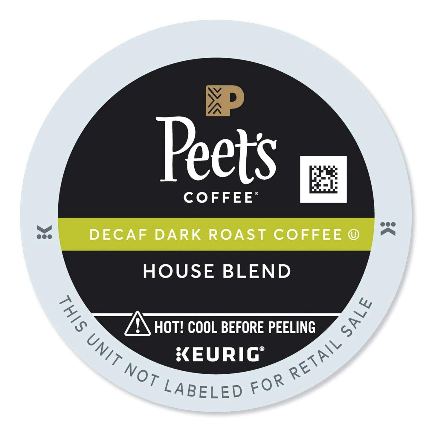 Peets Coffee Decaf House Blend K-Cup Portion Pack for Keurig, 22 Count, Brown, Model 99555065442