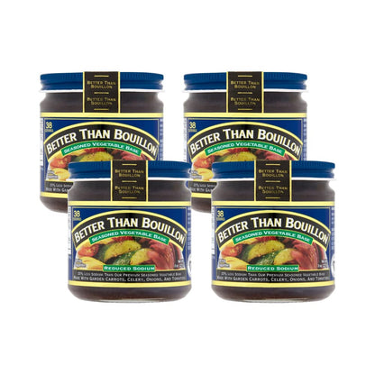 Better Than Bouillon All Natural Reduced Sodium Vegetable Base, Made with Seasoned Vegetables, Makes 9.5 Quarts of Broth, 38 Ser