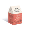 Big Heart Tea Co. Tea Bags - Cup of Love Red Rose - Certified Organic, Floral Ayurvedic Herbal Decaf Tea in Zero Plastic Sachets