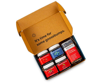 Goosebumps Gift Hamper | Contains 4 Masala Mix Dried Berries & Strawberry Chocolate Snack Mix| Premium Dry-Fruits Healthy Snacks