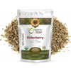 Organic Way Dried Elderberry Flower/Elderflower (Sambucus nigra) - European Wild-Harvest | Organic & Kosher Certified | Vegan, N