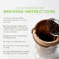 Tiny Footprint Coffee - Organic Cold Brew Cold Press Elixir | Blend of Light & Dark Roasts Whole Bean Coffee | Shade-Grown, Fair
