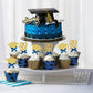 Graduation Cupcake Toppers, Food/Appetizer Picks For Graduation Party Cake Decorations 24Pcs(Blue)