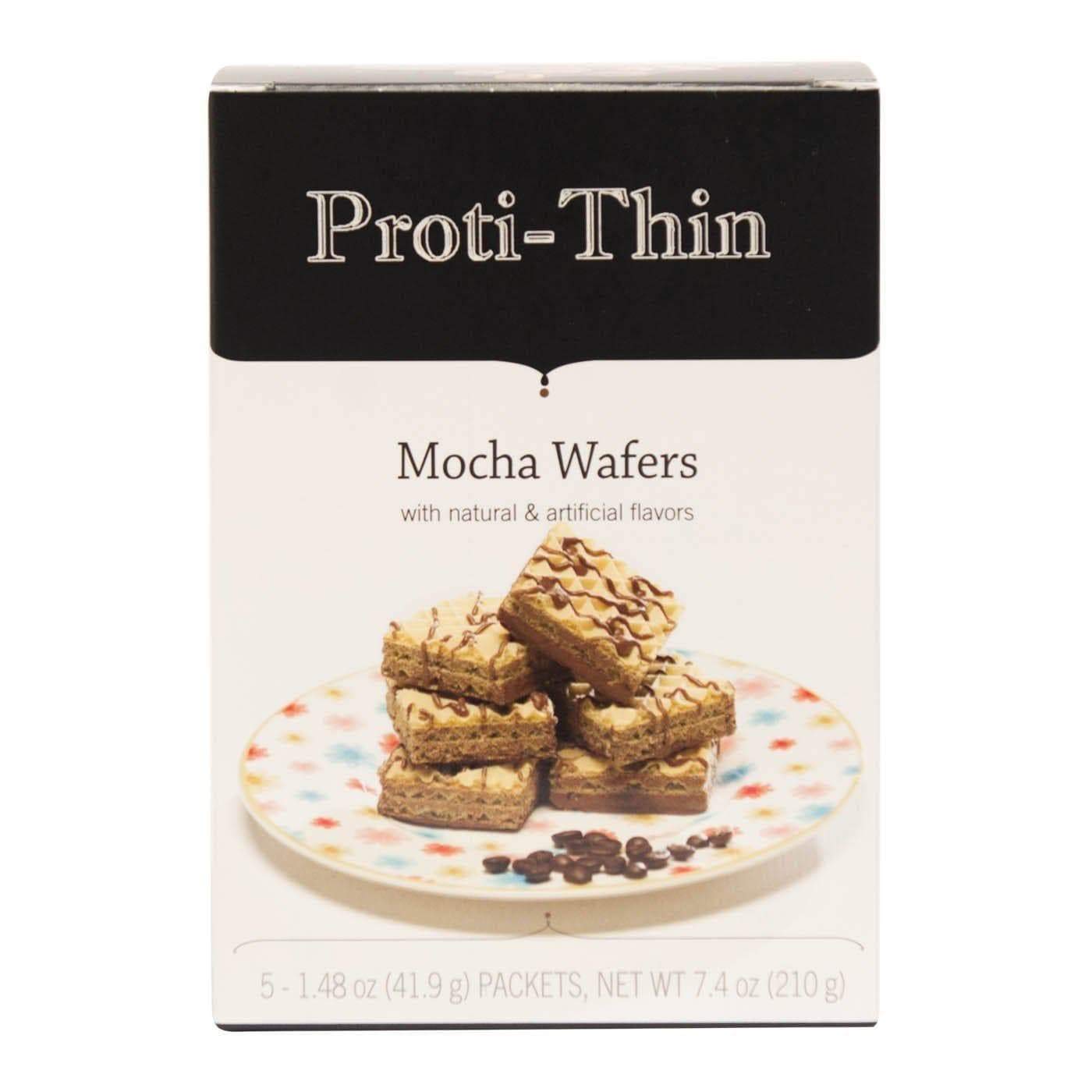Proti-Thin High Protein Mocha Wafer Squares, 15g Protein, Low Calorie, 7.4 oz (Pack of 3)
