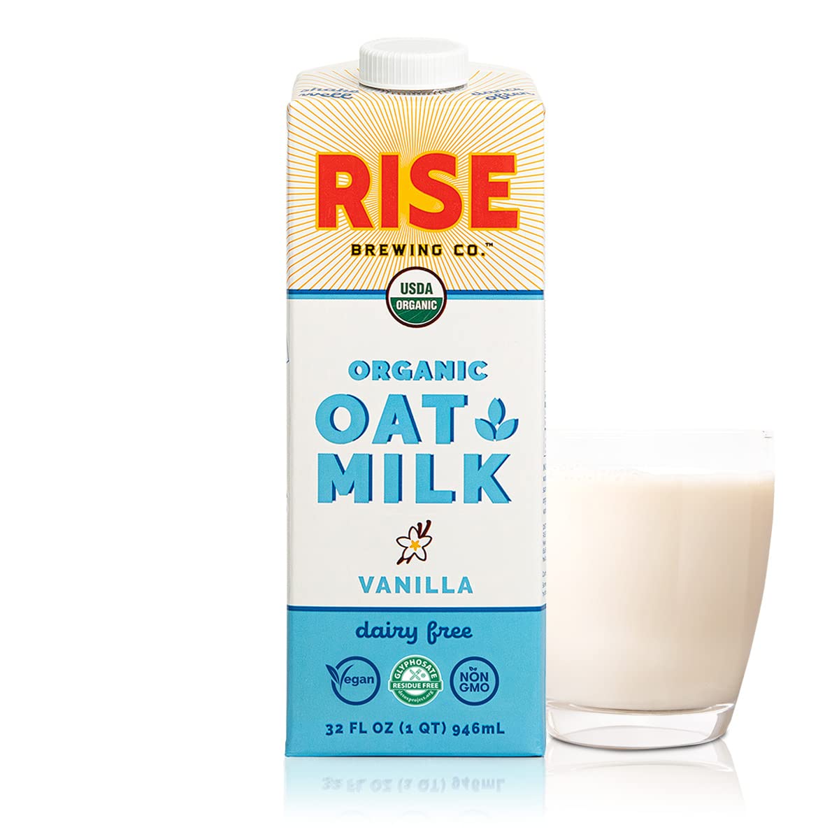 RISE Brewing Co. Vanilla Oat Milk, 32 Fl Oz (Pack Of 6)