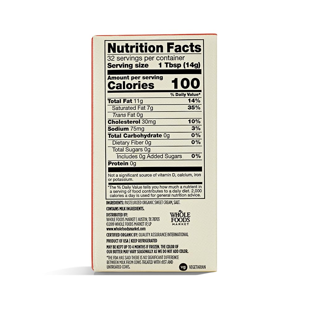 365 by Whole Foods Market, Organic Butter Salted, 1 lb
