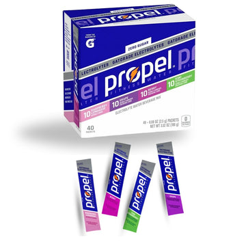 Generic Propel Powder Packets Electrolyte Hydration - Zero Sugar - Electrolyte Water Beverage Mix Powder Packets - Raspberry Lem