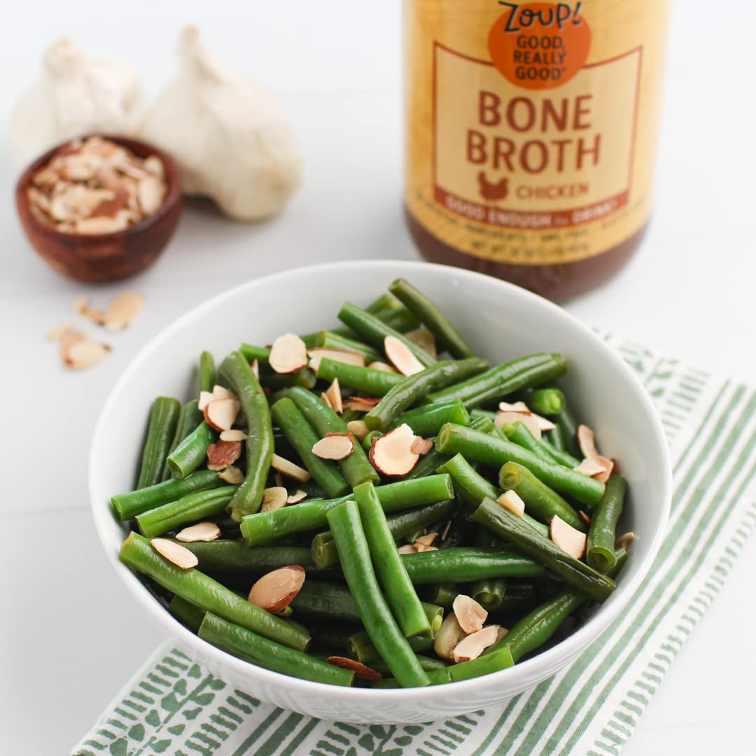 Chicken Bone Broth By Zoup! Keto-Friendly, Gluten Free, Fat Free, Non-Gmo Clear Bone Broth - Great For Stock, Bouillon, Soup Bas