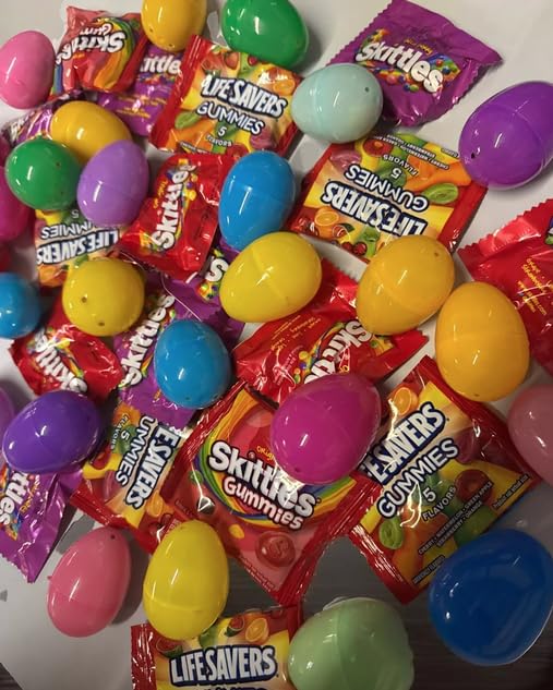 Pre-Filled Easter Eggs Gummies Sweet And Sour Perfect Blend 25 Count Eggs