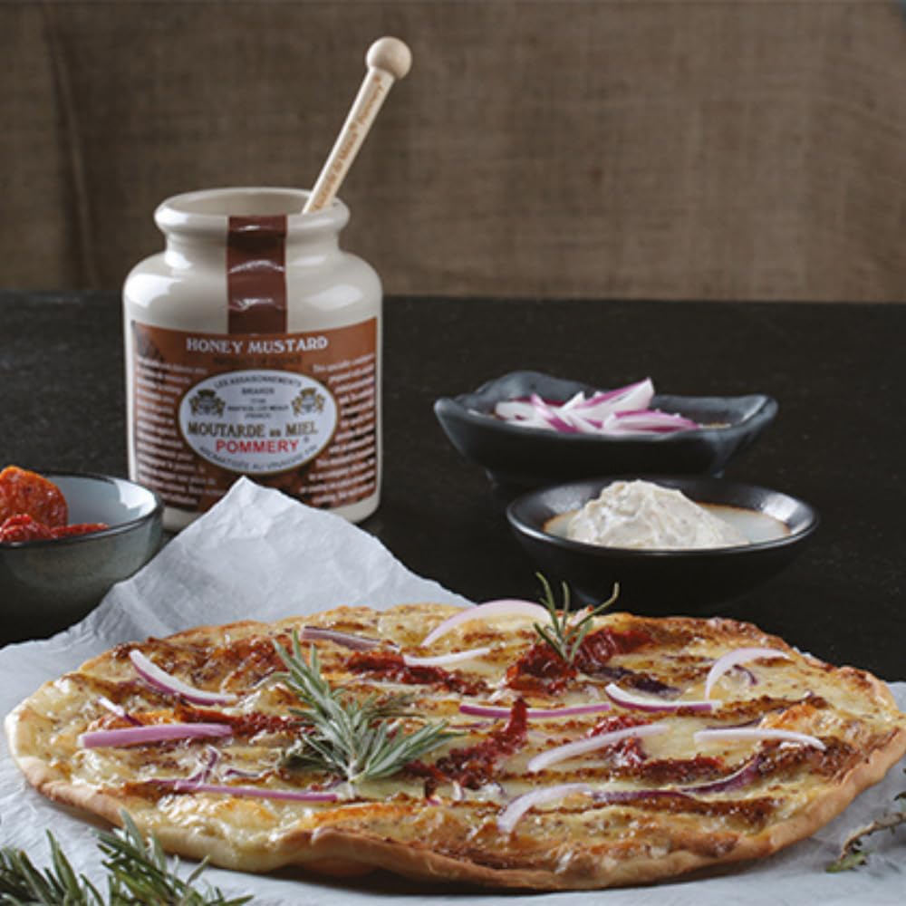 Pommery French Whole Grain Mustard With Honey In A Crock - Moutarde De Meaux, 8.8 Ounce