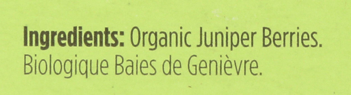 Spicely Organic Juniper Berries Whole 0.20 Ounce Ecobox Certified Gluten Free