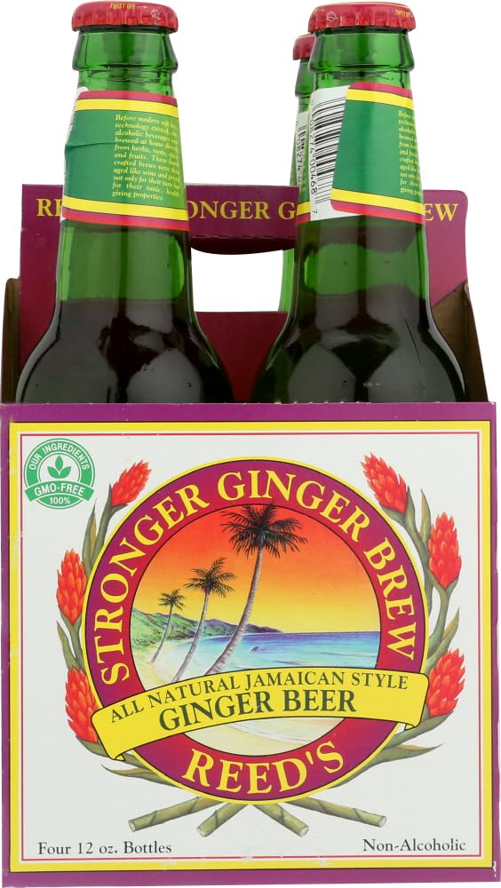 Reeds Stronger Ginger malt-inspired - 12 Fl Oz (Pack of 8 Bottles)