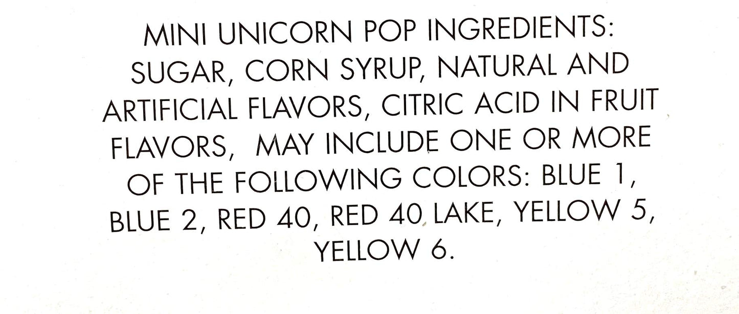 Adams & Brooks, Inc. Unicorn Pops 48 Count Individually Wrapped Unicorn Lollipops Great for Party Favors, Candy Buffets (Tutti F