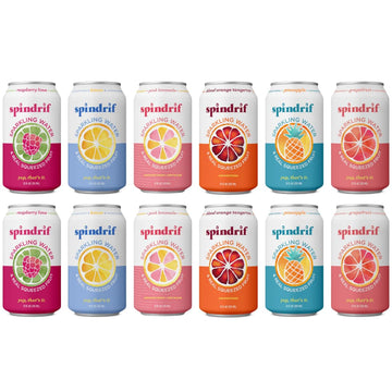 Generic Spindriift Sparkling Flavored Water Variety Pack, Made With Real Squeezed Fruit, 12 Fl Oz Cans (12 - Count)