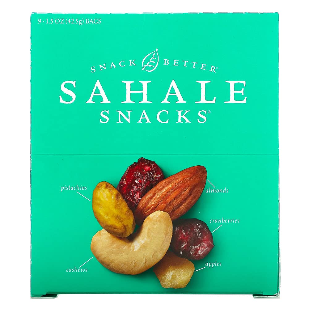 Sahale Snacks Trail Mix, Classic Fruit & Nut, 1.5 Ounce (Pack of 9)