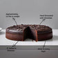 Andy Anand Exquisite 9'' Triple Chocolate Cake, Amazing-Delicious-Decadent Gourmet Food Made Fresh, Birthday, Valentine, Christm